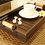 マホガニーウッド カフェトレイ